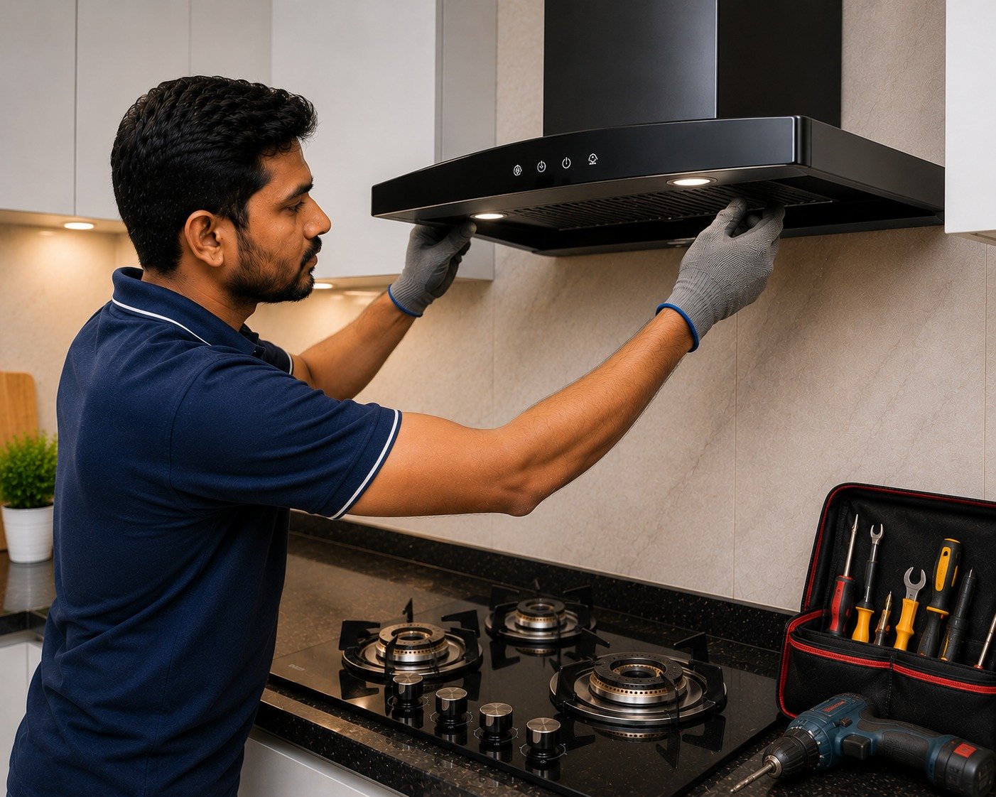 Kitchen Chimney Installation