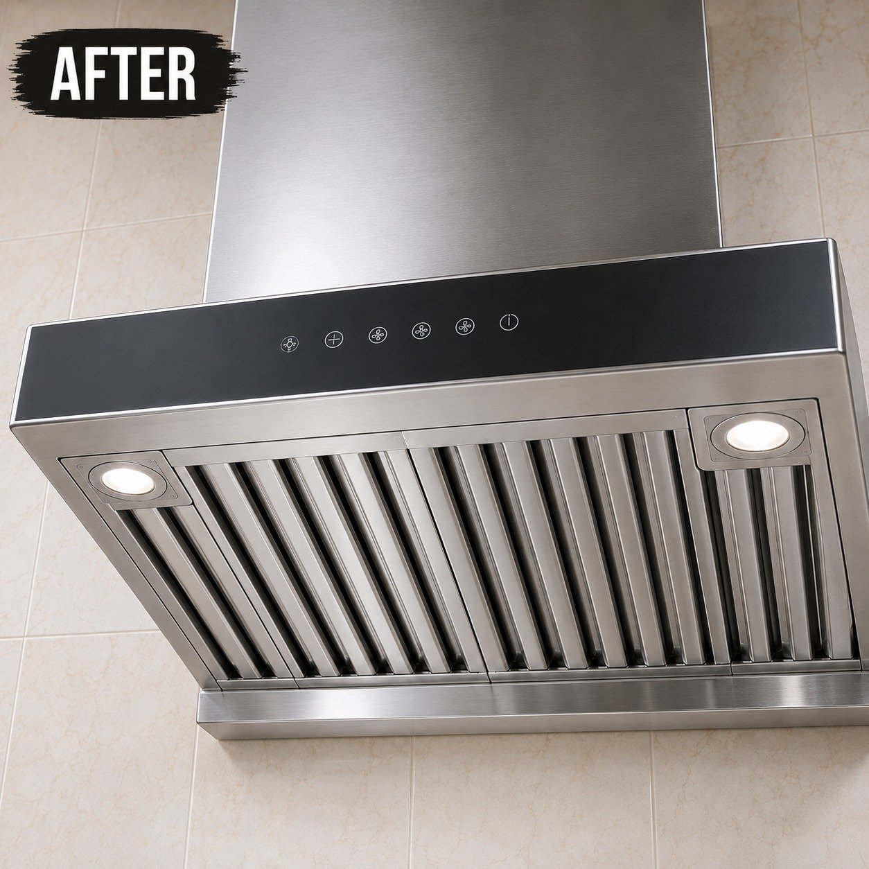 Sparkling clean chimney after professional cleaning