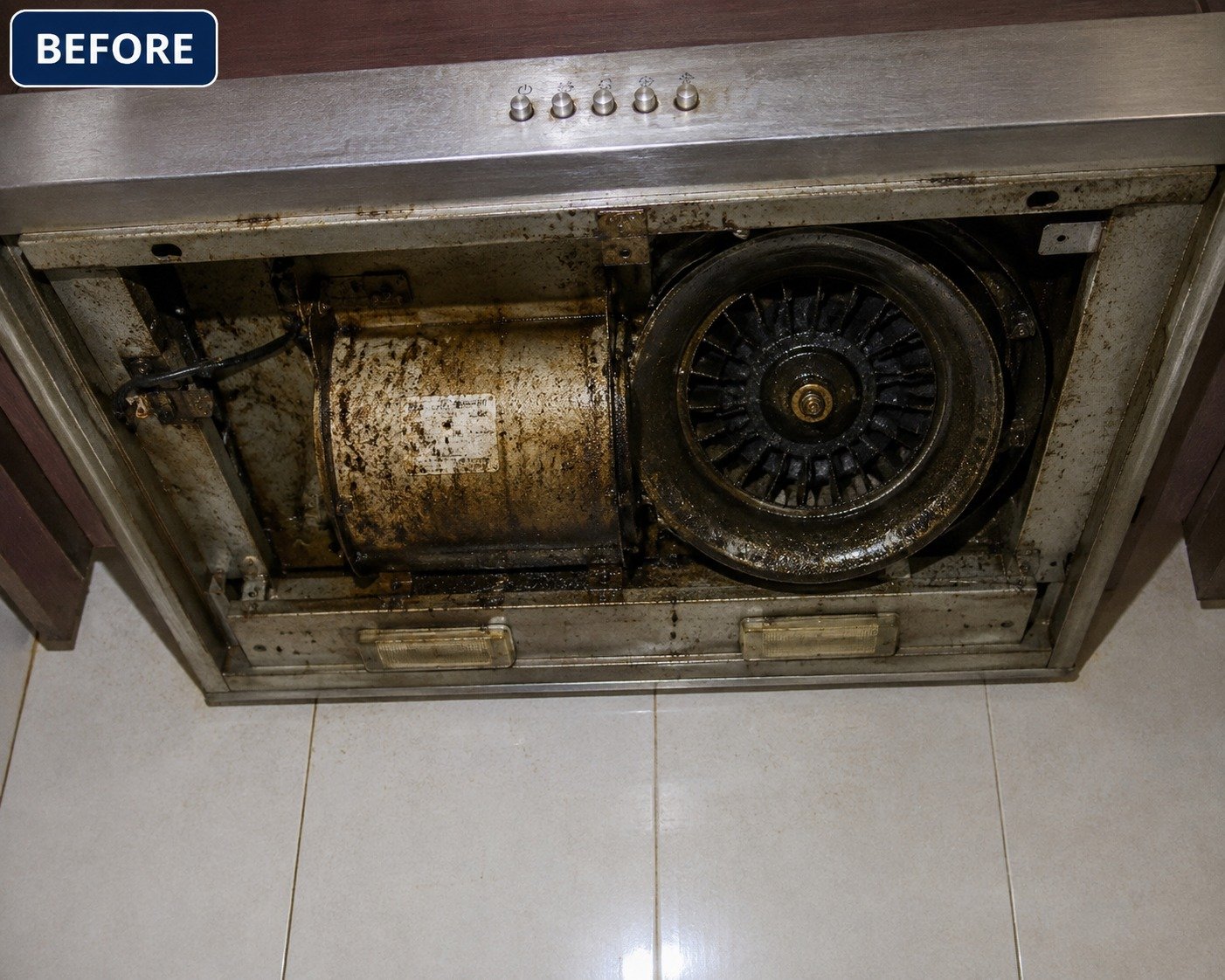 Before: Low Suction Chimney Repair
