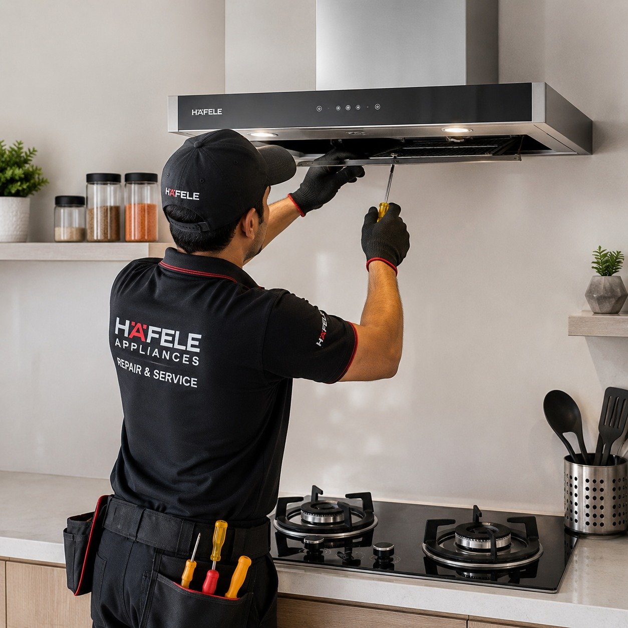 Professional Technician Working